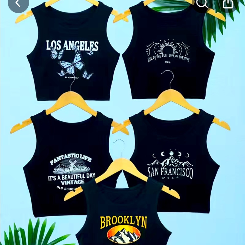 crop tops sz xl different opinions